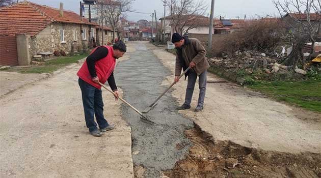 Üsküp Belediyesi Yol Yapım Çalışmalarına Devam Ediyor