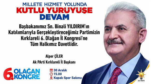 6. Olağan İl Kongresine Davetlisiniz