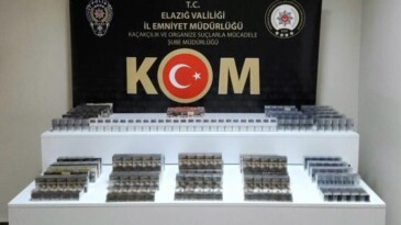 Elazığ’da stepneye zulalanmış 610 paket kaçak sigara ele geçirildi