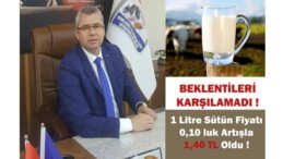 Bir Litre Sütün Fiyatı 1.40 Olarak Belirlendi