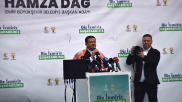 Hamza Dağ’dan İzmir’de mesaj: “Biz İzmir’iz başarabiliriz”