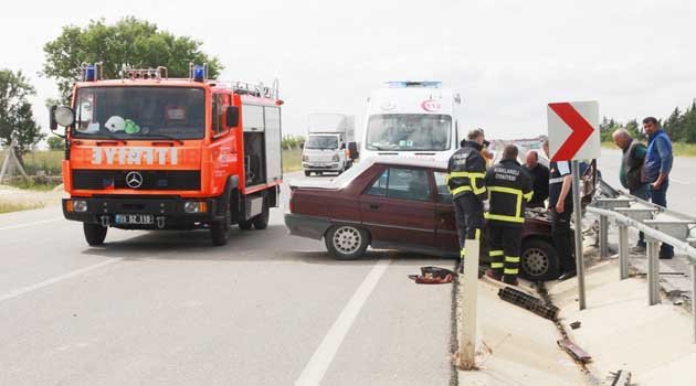 Kırklareli'de trafik kazası: 1 yaralı