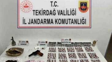 Tekirdağ’da silah ve uyuşturucu operasyonu