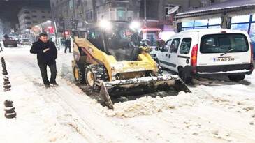 Kar Temizleme Çalışmaları Devam Ediyor.