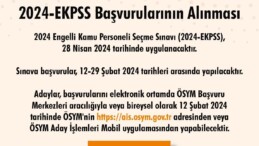 2024 EKPSS başvuruları başladı