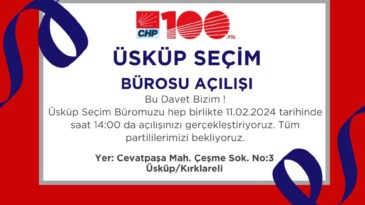 Üsküp Seçim Bürosu Açılıyor