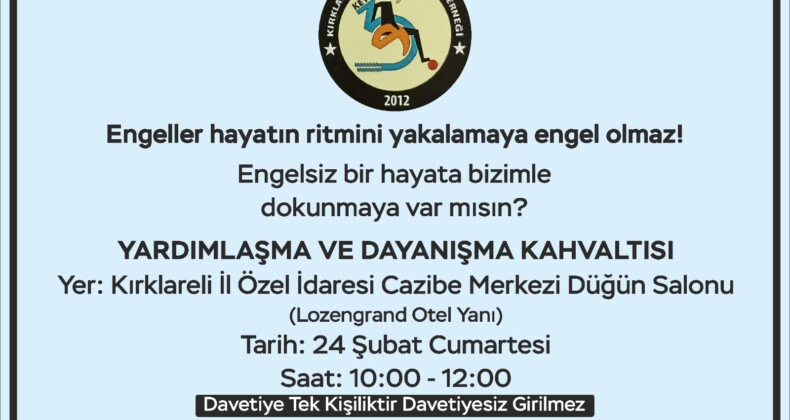 Yardımlaşma ve Dayanışma Kahvaltısı Düzenlenecek