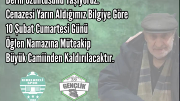 ”Derin Üzüntüsünü Yaşıyoruz”