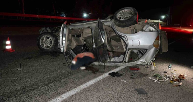 Adana’da kontrolden çıkan cip takla attı: 1 ölü