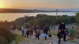 İzmir açıklarında düzensiz göçmen yoğunluğu