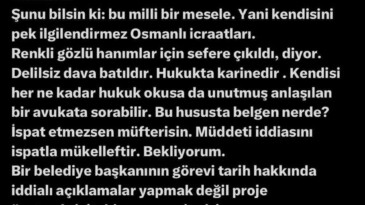 Padişah torunundan Osmanlı’yı eleştiren Yılmaz Büyükerşen’e tepki