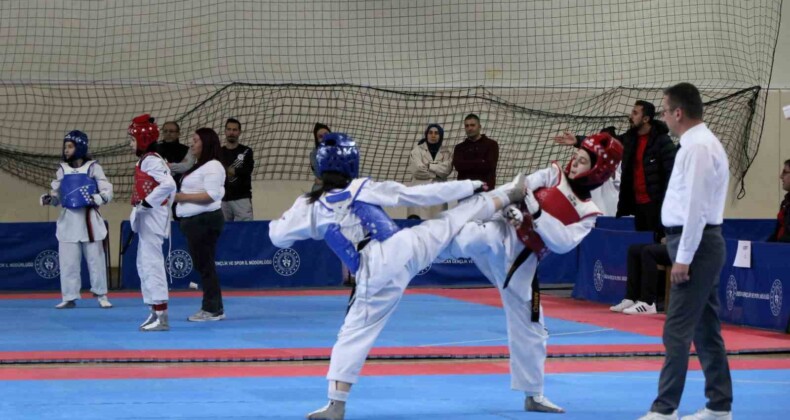 Erzincan’da Tekvando Okul Sporları Gençler Grup Müsabakaları başladı