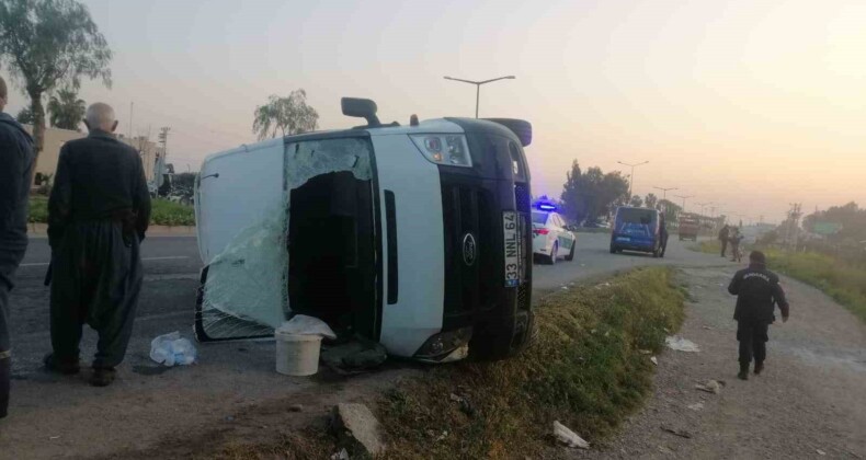 Tarım işçilerini taşıyan minibüs ile kamyonet çarpıştı: 6 yaralı